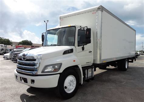 2015 Used HINO 268A 26FT DRY BOX TRUCK. CARGO TRUCK WITH LIFTGATE at Tri Leasing Corp Serving ...