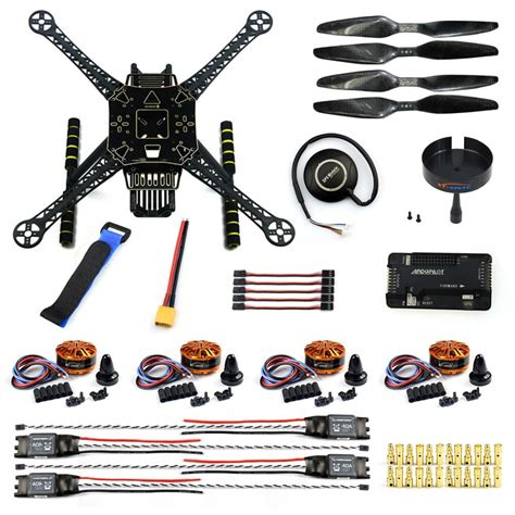 DIY FPV Drone Kit S600 4 axis Aerial Quadcopter APM 2.8 Flight Control ...