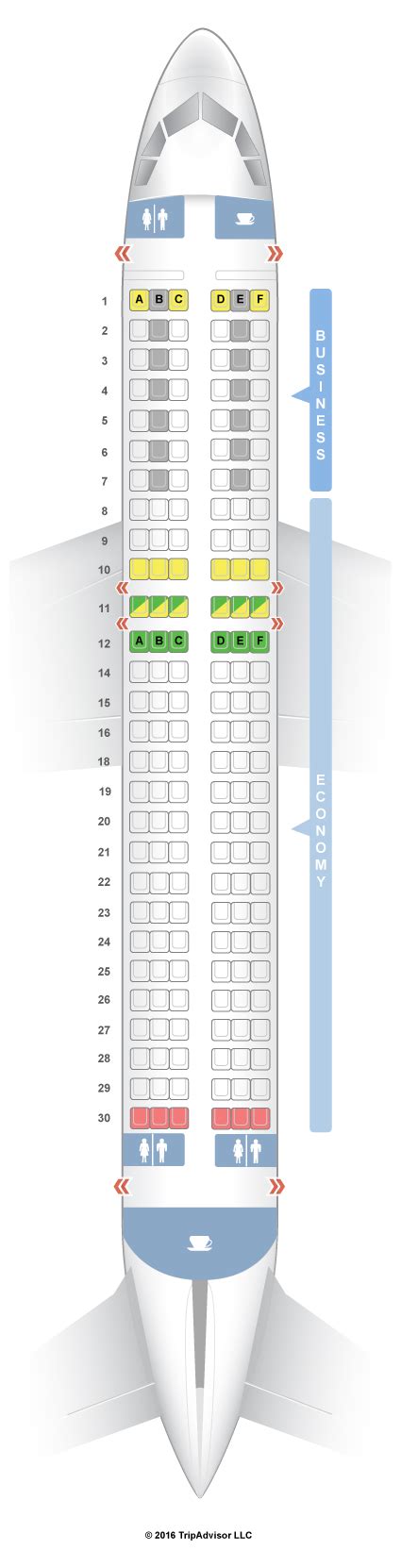 SeatGuru Seat Map Lufthansa Airbus A320 (320) V1