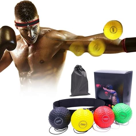 Boxbollen Game,Box Bollen - Boxing Reflex Ball Set Hand-Eye Coordination,1 suit Boxing Reflex ...