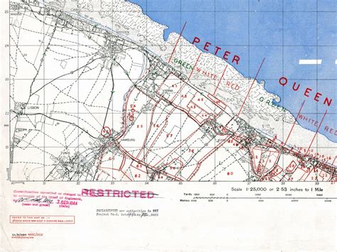 WW2 Map of D-day Sword Beach Ultra-secret BIGOT D-day Map - Etsy Israel
