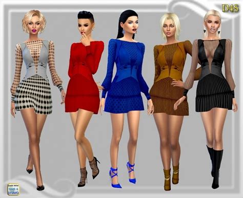 Sentate Cara Dress at Dreaming 4 Sims » Sims 4 Updates