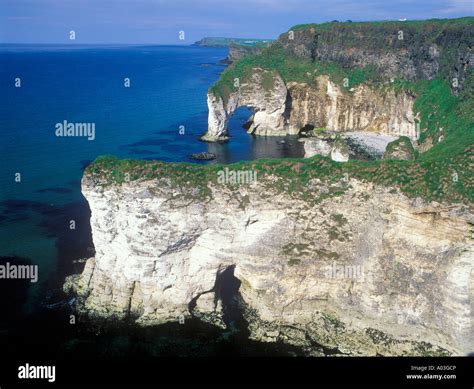 white cliffs at the Causeway Coast in County Antrim in Northern Ireland Stock Photo - Alamy