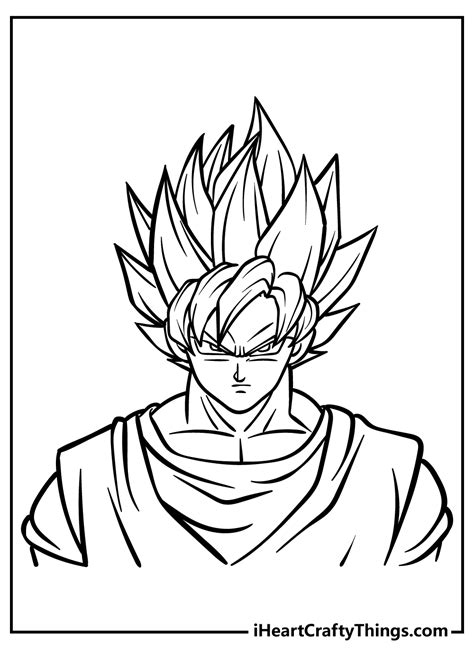 Dragon Ball Z Goku Super Saiyan 4 Coloring Pages