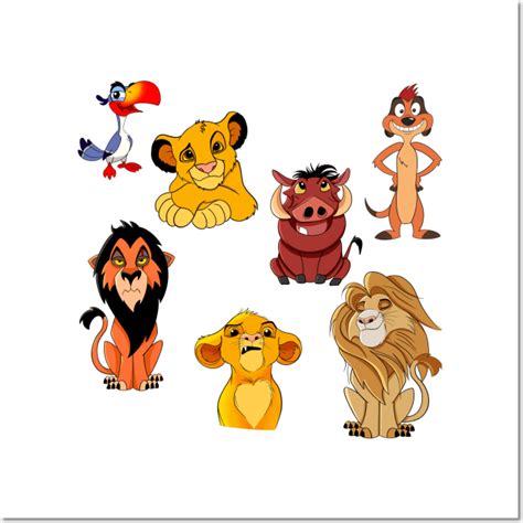 Lion king set characters, Simba lion, Timone and Pumba, - The Lion King ...