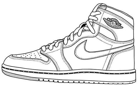 Air Jordan Shoes Coloring Page To Print | Sneakers drawing, Shoes ...