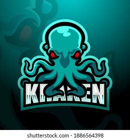 Kraken Mascot Esport Logo Design Stock Vector (Royalty Free) 1886564398 ...