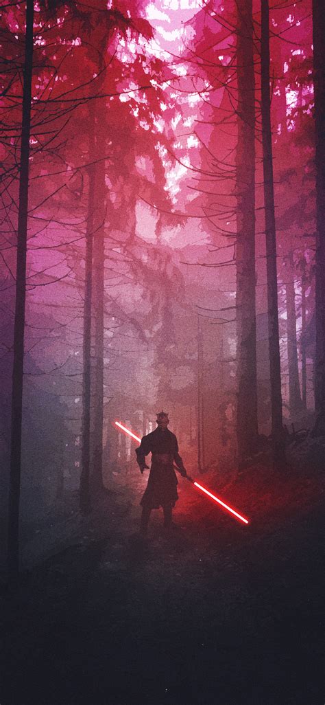 1125x2436 Darth Maul Star Wars Fanart Iphone XS,Iphone 10,Iphone X HD 4k Wallpapers, Images ...
