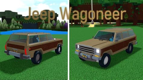 Micro block car - Old Jeep Wagoneer Speed build!! | Build a Boat for Treasure ROBLOX 로블록스 배만들기 차만들기