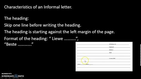 Afrikaans Friendly Letter Format : Explore Our Example Of Walk Letter ...