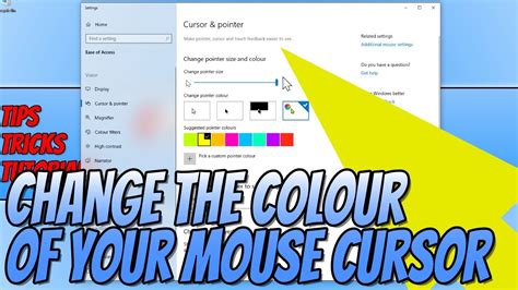 How to change cursor color windows 10 - vfegraphic