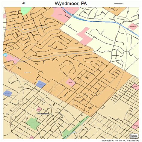 Wyndmoor Pennsylvania Street Map 4286776