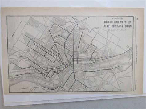 Original map of the Toledo Railways and Light Company Lines ~ 1906 ...