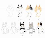 《五行貓膳》貓罐包裝、角色設計、字體設計、排版、網頁插畫全記錄 On Behance sketch template