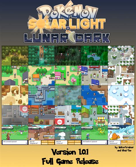 Pokemon Solar Light and Lunar Dark Full Game (Version 1.0.1) | Pokemon ...