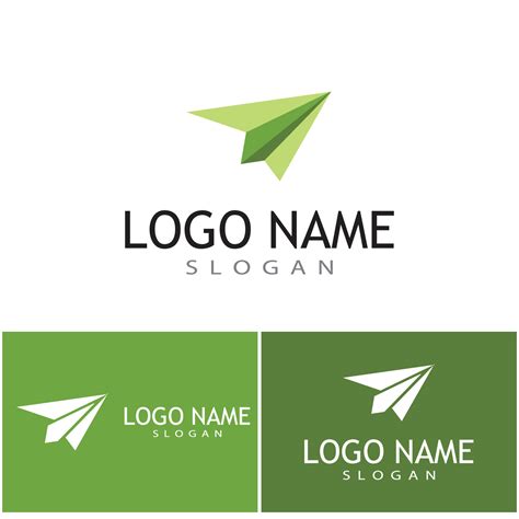 Paper plane logo vector illustration template 6899980 Vector Art at Vecteezy