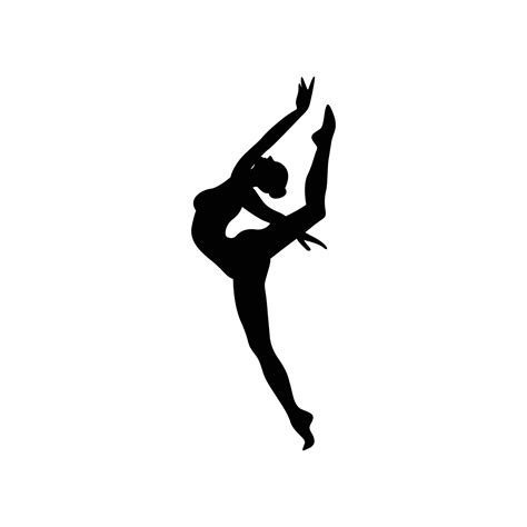 vector de diseño gráfico de silueta de bailarina 7636962 Vector en Vecteezy