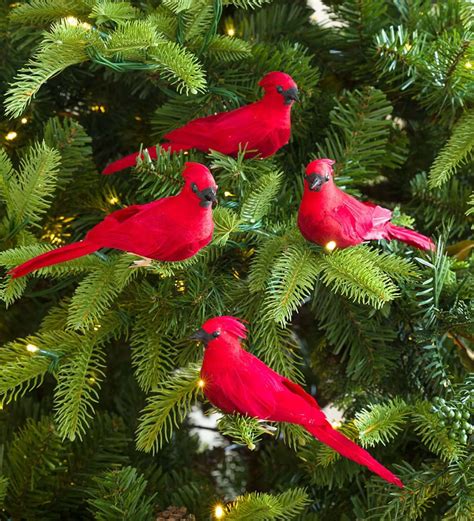 Vibrant red birds bring your holiday display to life. Our Clip-On ...