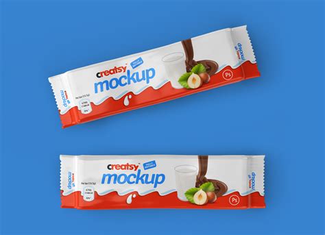 Free Chocolate Bar Wrapper Packaging Mockup PSD - Good Mockups