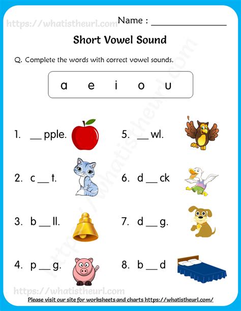 letter q worksheet: Top 25+ Funny Short And Long Vowel Sounds ...