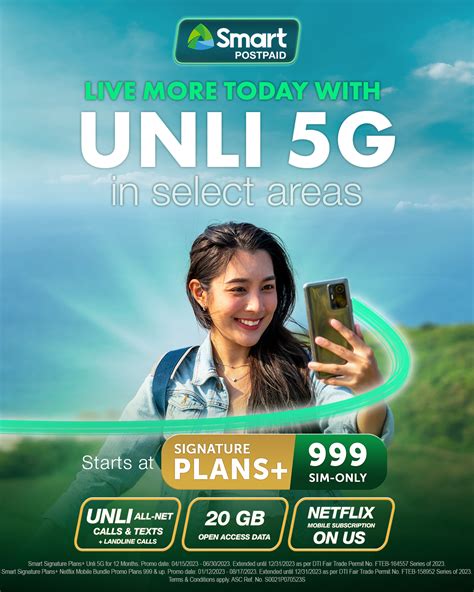 Live more today with Unli 5G from Smart Postpaid’s Signature Plans+