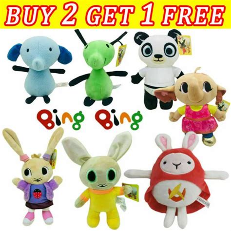 BING BUNNY RABBIT Doll FLOP PANDO Plush Toys Sula Stuffed Kids Toy ...