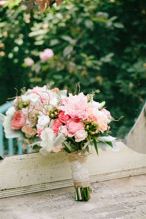 Rustic Romance Pink Bridal Bouquet | Romantic garden wedding, Farm wedding, Bridal bouquet pink