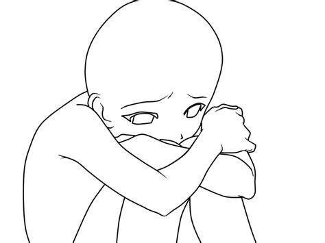 Male Anime Body Position Coloring Pages