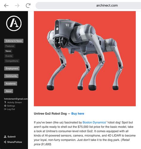 Archinect says Architects need a robot dog for Christmas : r/architecture