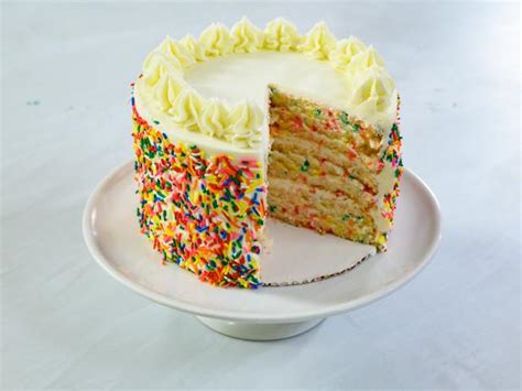 Rainbow Sprinkle Confetti Cake with Vanilla Buttercream Recipe | Chelsey White | Food Network