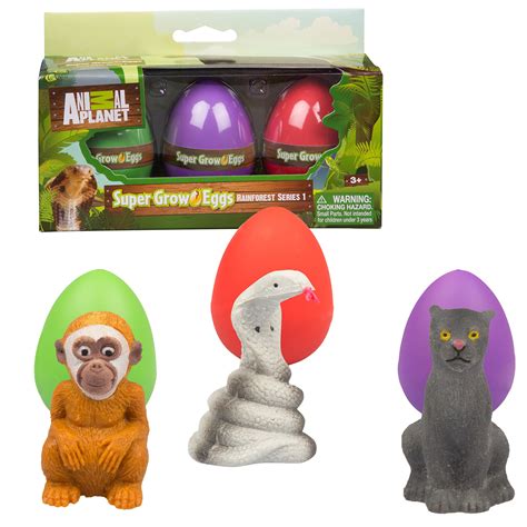 Buy Animal Planet Super Grow Rainforest Animals Eggs 3 Pack - Toys ...