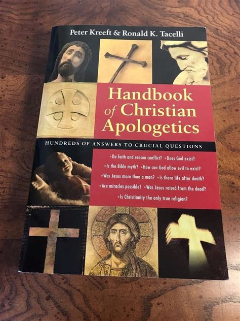 Handbook of Christian Apologetics by Peter Kreeft and Ronald K. Tacelli (1994, P #Book ...