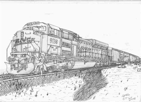 Train Coloring Pages Bnsf – Thekidsworksheet