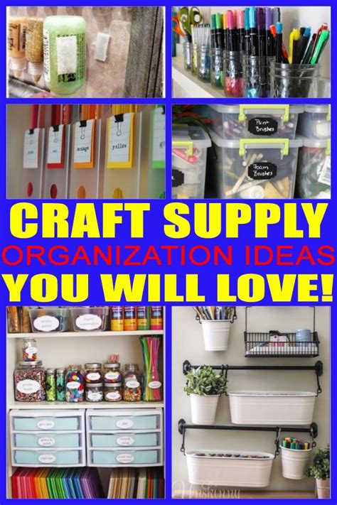 Craft Supply Organization | Craft organization, Craft storage, Art supplies storage