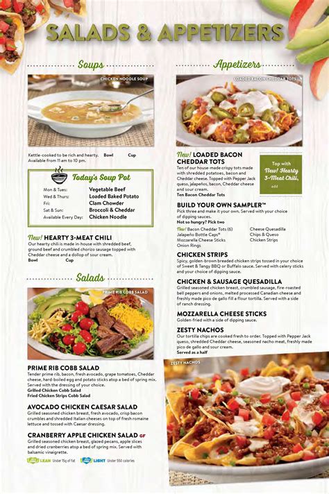 Denny's menu in Brooks, Alberta, Canada