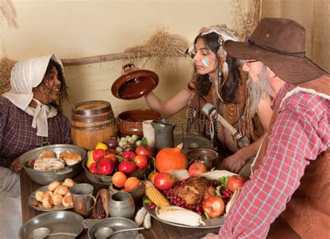 Thanksgiving Pilgrim Dinner Stock Images - Image: 15744004