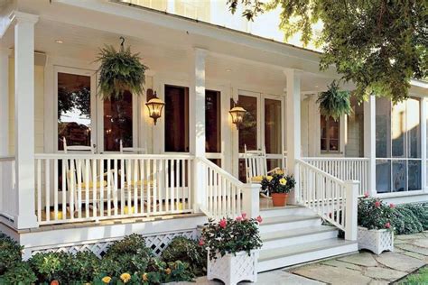 85 Farmhouse Front Porch Makeover Design Ideas | Front porch design, Front porch makeover ...