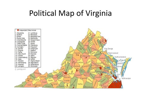 PPT - Physical Map of Virginia PowerPoint Presentation, free download ...