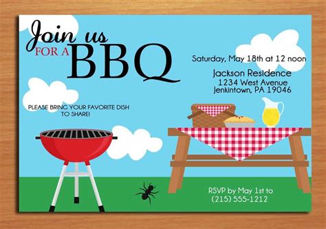 12+ BBQ Invitation Templates - PSD, Word, AI