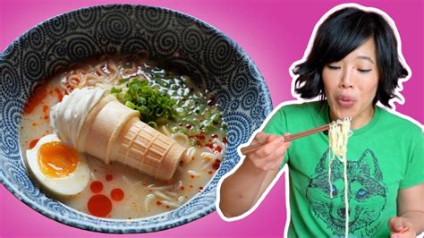 🍦Ice Cream Cone Ramen 🍜 - YouTube