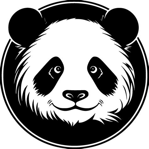 Panda - Black and White Isolated Icon - Vector illustration 28168472 ...