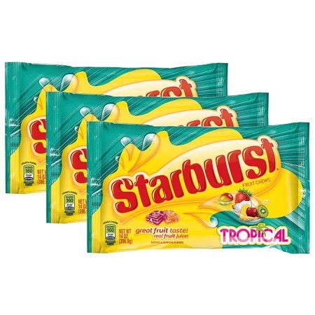 Starburst Tropical Fruit Chews Candy: Nutrition & Ingredients | GreenChoice