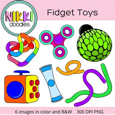 Sensory Fidget Toy Clip Art, Calming Techniques, Stress, Anxiety ...