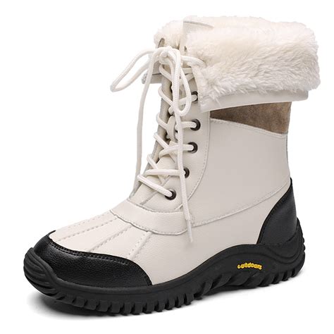 Winter Snow Boots for Women Water Resistant Full Warm Boots Outdoor Mid ...