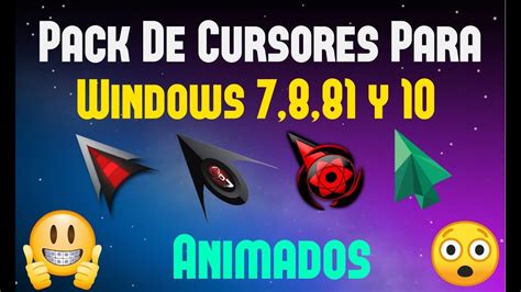 MEGA PACK DE CURSORES ANIMADOS PARA Windows 7,8,81,10 PARA PC 2018 - YouTube