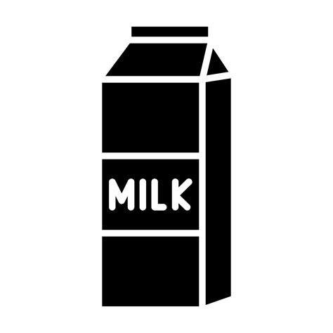 Milk Carton vector icon 21718619 Vector Art at Vecteezy