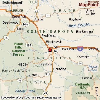 Rapid City, South Dakota Area Map & More