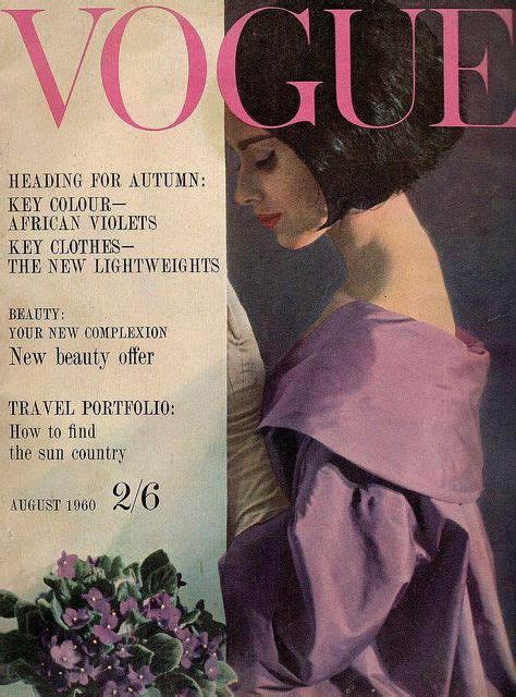 379. August, 1960 - 1159 British Vogue Covers - History of Fashion (Images)