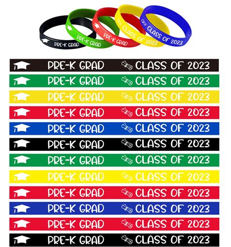 Buy Pre K Graduation Decorations 2023, Pre K Graduation Wristbands ...