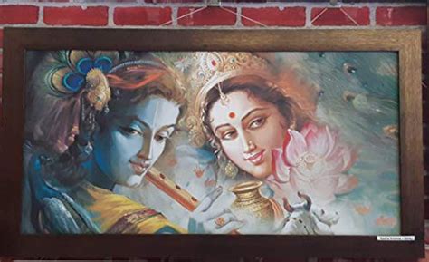 Radha Krishna Canvas Art Painting Poster And Print